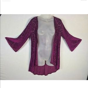 Expresso brand burnt Burgundy cardigan